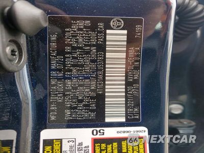 Zdjęcie 12 z 12 samochodu: 2020 TOYOTA CAMRY LE VIN:4T1C31AK8LU537833 - miniatura