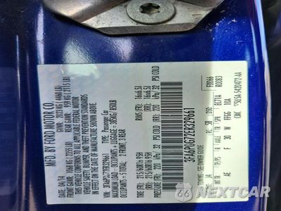Zdjęcie 12 z 12 samochodu: 2014 FORD FUSION S VIN:3FA6P0G72ER329661 - miniatura