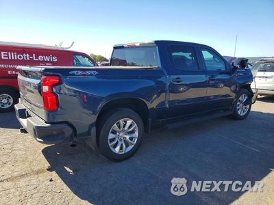 Trzecie zdjęcie samochodu z tyłu: 2021 CHEVROLET SILVERADO K1500 CUSTOM VIN:3GCPYBEK8MG421723 - miniatura