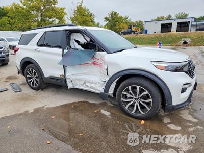 Czwarte zdjęcie samochodu z boku: 2020 FORD EXPLORER ST VIN:1FM5K8GC1LGB00355 - miniatura