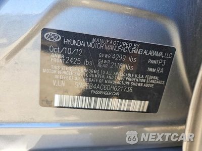 Zdjęcie 12 z 12 samochodu: 2013 HYUNDAI SONATA GLS VIN:5NPEB4AC6DH621736 - miniatura
