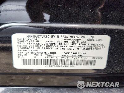 Zdjęcie 12 z 12 samochodu: 2015 INFINITI Q50 PREMIUM VIN:JN1BV7AR6FM391904 - miniatura