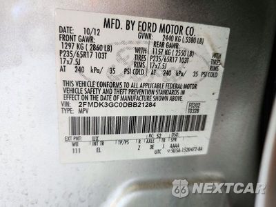 Zdjęcie 13 z 13 samochodu: 2013 FORD EDGE SE VIN:2FMDK3GC0DBB21284 - miniatura