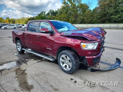 Czwarte zdjęcie samochodu z boku: 2021 RAM 1500 BIG HORN/LONE STAR VIN:1C6SRFFT0MN813941 - miniatura
