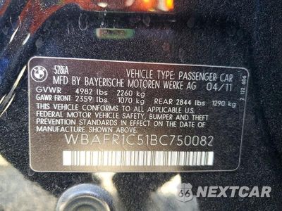 Zdjęcie 12 z 12 samochodu: 2011 BMW 528 I VIN:WBAFR1C51BC750082 - miniatura