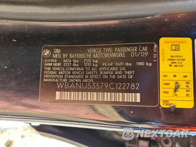Zdjęcie 12 z 12 samochodu: 2009 BMW 528 I VIN:WBANU53579C122782 - miniatura