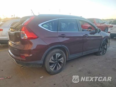 Trzecie zdjęcie samochodu z tyłu: 2016 HONDA CR-V TOURING VIN:5J6RM4H96GL015448 - miniatura