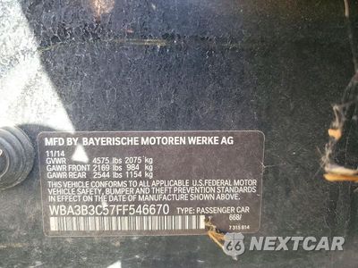 Zdjęcie 12 z 12 samochodu: 2015 BMW 328 XI VIN:WBA3B3C57FF546670 - miniatura
