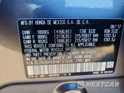 Zdjęcie 13 z 13 samochodu: 2017 HONDA HR-V EX VIN:3CZRU6H56HM731906 - miniatura