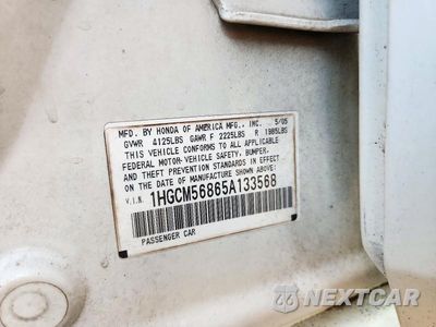 Zdjęcie 12 z 12 samochodu: 2005 HONDA ACCORD EX VIN:1HGCM56865A133568 - miniatura