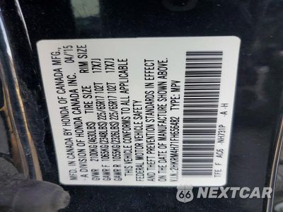 Zdjęcie 13 z 13 samochodu: 2015 HONDA CR-V EXL VIN:2HKRM4H71FH656482 - miniatura