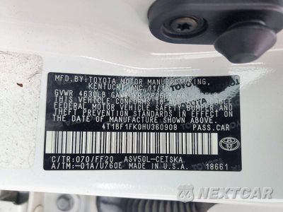 Zdjęcie 13 z 13 samochodu: 2017 TOYOTA CAMRY SE VIN:4T1BF1FK0HU360908 - miniatura