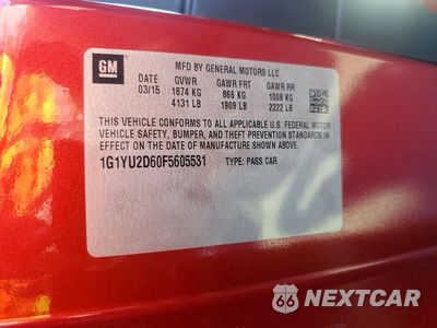 Zdjęcie 12 z 12 samochodu: 2015 CHEVROLET CORVETTE Z06 3LZ VIN:1G1YU2D60F5605531 - miniatura