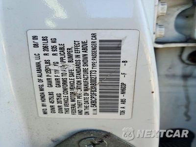 Zdjęcie 12 z 12 samochodu: 2010 HONDA ACCORD EXL VIN:5KBCP3F83AB002773 - miniatura