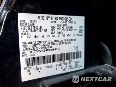 Zdjęcie 12 z 12 samochodu: 2016 FORD F250 SUPER DUTY VIN:1FT7W2B64GEA65019 - miniatura