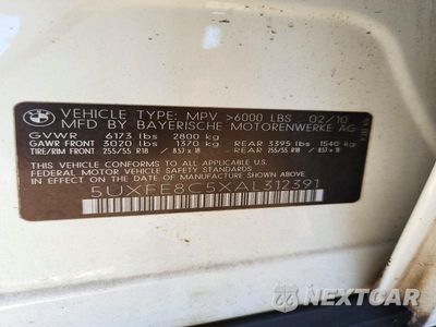 Zdjęcie 13 z 13 samochodu: 2010 BMW X5 XDRIVE48I VIN:5UXFE8C5XAL312391 - miniatura