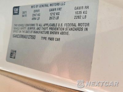 Zdjęcie 12 z 12 samochodu: 2010 BUICK LUCERNE CXL VIN:1G4HC5EM9AU127693 - miniatura