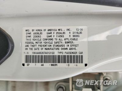 Zdjęcie 13 z 13 samochodu: 2007 ACURA TL VIN:19UUA66267A012122 - miniatura