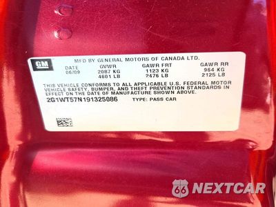 Zdjęcie 12 z 12 samochodu: 2009 CHEVROLET IMPALA 1LT VIN:2G1WT57N191325086 - miniatura