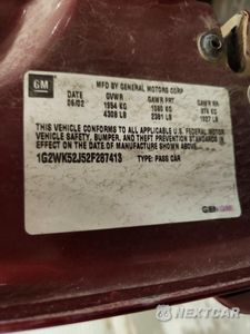 Zdjęcie 12 z 12 samochodu: 2002 PONTIAC GRAND PRIX SE VIN:1G2WK52J52F287413 - miniatura