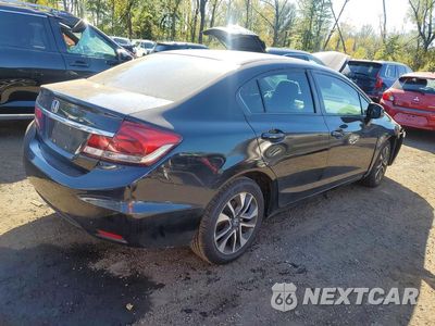 Trzecie zdjęcie samochodu z tyłu: 2013 HONDA CIVIC EXL VIN:19XFB2F96DE279828 - miniatura