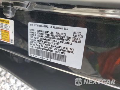 Zdjęcie 14 z 14 samochodu: 2021 HONDA PILOT SE VIN:5FNYF5H29MB004365 - miniatura