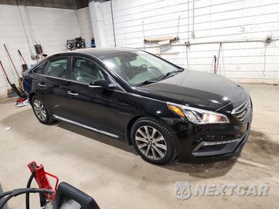 Czwarte zdjęcie samochodu z boku: 2017 HYUNDAI SONATA LIMITED VIN:5NPE34AF4HH584280 - miniatura