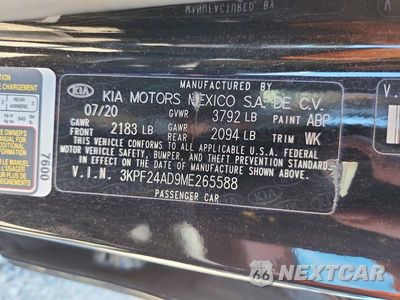 Zdjęcie 12 z 12 samochodu: 2021 KIA FORTE FE VIN:3KPF24AD9ME265588 - miniatura