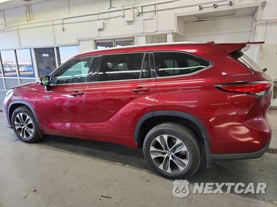 Drugie zdjęcie samochodu z przodu: 2021 TOYOTA HIGHLANDER HYBRID XLE VIN:5TDGBRCH1MS062024 - miniatura