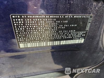 Zdjęcie 13 z 13 samochodu: 2022 VOLKSWAGEN TIGUAN SEL R-LINE VIN:3VV4B7AX5NM165967 - miniatura