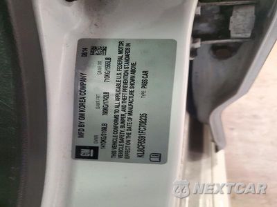 Zdjęcie 12 z 12 samochodu: 2015 CHEVROLET SPARK 2LT VIN:KL8CF6S91FC708235 - miniatura