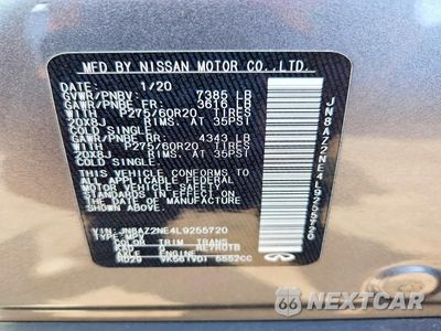 Zdjęcie 14 z 14 samochodu: 2020 INFINITI QX80 LUXE VIN:JN8AZ2NE4L9255720 - miniatura