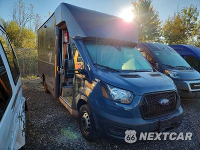 Czwarte zdjęcie samochodu z boku: 2021 FORD TRANSIT DELIVERY TRUCK VIN:1FDDF6P89MKA55096 - miniatura