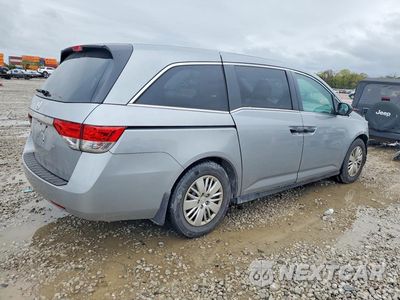 Trzecie zdjęcie samochodu z tyłu: 2016 HONDA ODYSSEY LX VIN:5FNRL5H24GB129131 - miniatura