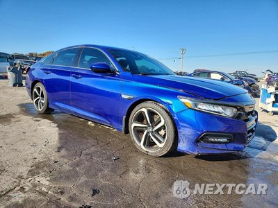Czwarte zdjęcie samochodu z boku: 2019 HONDA ACCORD SPORT VIN:1HGCV2F38KA029434 - miniatura
