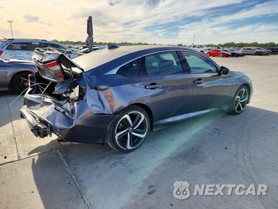 Trzecie zdjęcie samochodu z tyłu: 2019 HONDA ACCORD SPORT VIN:1HGCV1F31KA091249 - miniatura