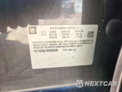 Zdjęcie 12 z 12 samochodu: 2013 CHEVROLET MALIBU 1LT VIN:1G11C5SA1DF335925 - miniatura