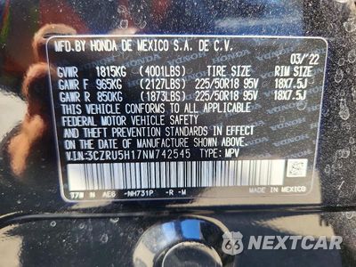 Zdjęcie 13 z 13 samochodu: 2022 HONDA HR-V SPORT VIN:3CZRU5H17NM742545 - miniatura