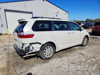 Trzecie zdjęcie samochodu z tyłu: 2017 TOYOTA SIENNA XLE PREMIUM 7-PASSENGER VIN:5TDDZ3DC7HS182849 - miniatura