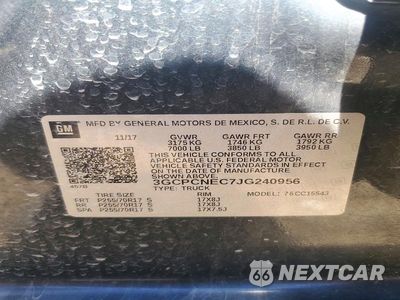 Zdjęcie 13 z 13 samochodu: 2018 CHEVROLET SILVERADO C1500 VIN:3GCPCNEC7JG240956 - miniatura