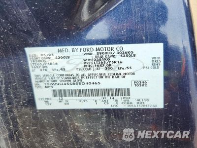 Zdjęcie 13 z 13 samochodu: 2005 FORD EXCURSION EDDIE BAUER VIN:1FMNU45S85ED40465 - miniatura