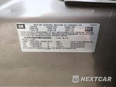 Zdjęcie 13 z 13 samochodu: 2011 CHEVROLET EQUINOX LTZ VIN:2CNFLGE50B6332055 - miniatura