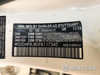 Zdjęcie 12 z 12 samochodu: 2015 MERCEDES-BENZ E 350 4MATIC VIN:WDDHF8JB0FB117340 - miniatura