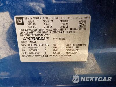 Zdjęcie 12 z 12 samochodu: 2017 CHEVROLET SILVERADO C1500 LT VIN:3GCPCREC8HG435174 - miniatura