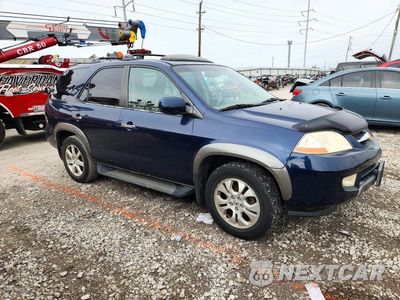 Czwarte zdjęcie samochodu z boku: 2003 ACURA MDX TOURING VIN:2HNYD18953H539496 - miniatura