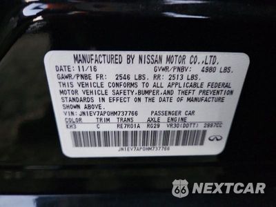 Zdjęcie 12 z 12 samochodu: 2017 INFINITI Q50 3.0T PREMIUM VIN:JN1EV7AP0HM737766 - miniatura