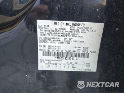 Zdjęcie 12 z 12 samochodu: 2014 FORD FLEX SEL VIN:2FMGK5C82EBD40193 - miniatura