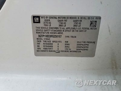Zdjęcie 12 z 12 samochodu: 2015 GMC SIERRA C1500 SLT VIN:3GTP1VEC8FG258167 - miniatura