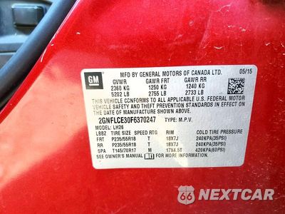 Zdjęcie 13 z 13 samochodu: 2015 CHEVROLET EQUINOX LT VIN:2GNFLCE30F6370247 - miniatura