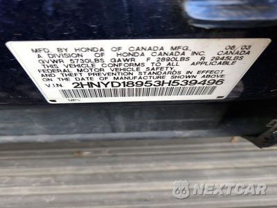 Zdjęcie 13 z 13 samochodu: 2003 ACURA MDX TOURING VIN:2HNYD18953H539496 - miniatura